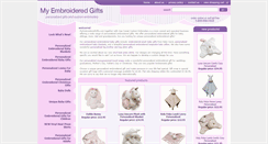 Desktop Screenshot of myembroideredgifts.com